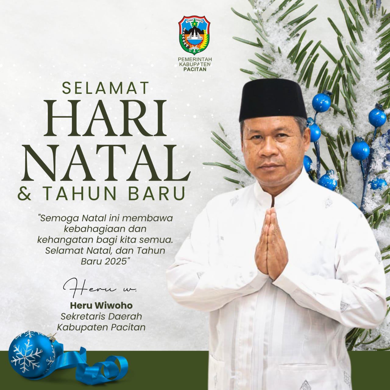 Ucapan Selamat Natal 2024 dan Tahun Baru 2025 oleh Heru Wiwoho