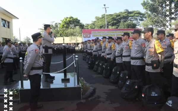 Thumbnail Berita - Pastikan Pemilu 2024 Berjalan Aman, Polres Cianjur Gelar Apel Pasukan