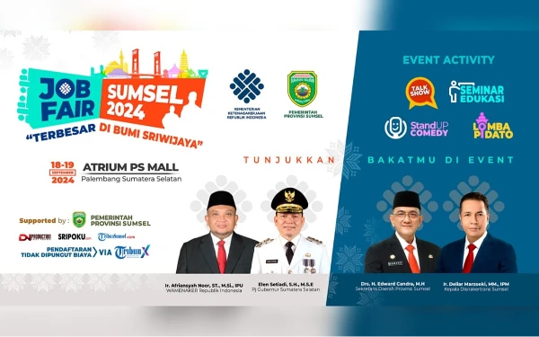 Thumbnail Berita - Besok, Job Fair 2024 Terbesar di Sumsel Dibuka, Ada Loker Untuk Disabilitas