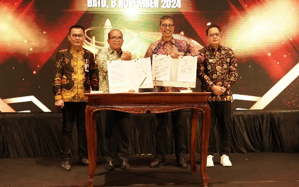 Thumbnail Berita - Wujudkan Visi Misi KUB, Bank Jatim Teken Shareholder Agreement Bersama Bank Lampung