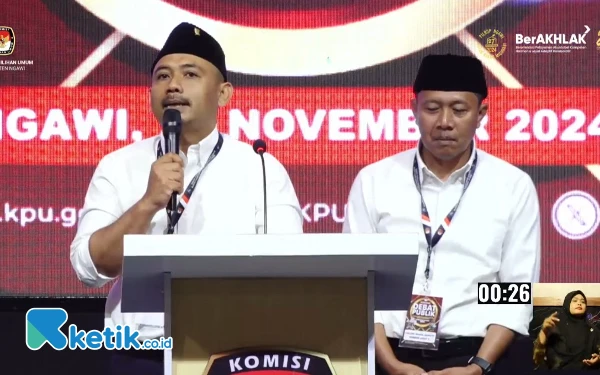 Thumbnail Berita - Debat Publik Pilbup Ngawi, Ony-Antok Komitmen Lanjutkan Semesta Berencana