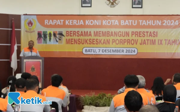 Thumbnail Berita - KONI Kota Batu Percepat Raihan Sukses Porprov Jatim 2025 Melalui Raker