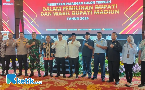 Thumbnail Berita - Sah! KPU Kabupaten Madiun Tetapkan Hari Wuryanto-Dr. Purnomo Sebagai Calon Terpilih