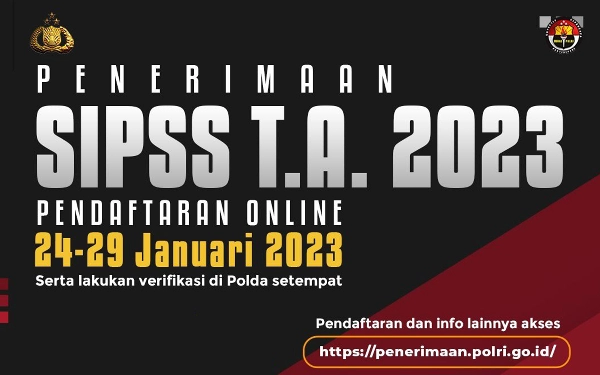 Thumbnail Berita - Pembukaan Pendaftaran SIPSS POLRI T.A. 2023, Simak Informasinya!